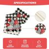 Buffalo Plaid Table Mats Hearts Gnomes Love Valentine's Day Placemats Anniversary Wedding Holiday for Party Kitchen Dining Decoration