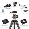 Andoer Q160SA Camera Tripod Complete Tripods with Panoramic Ballhead Bubble Level Adjustable Height