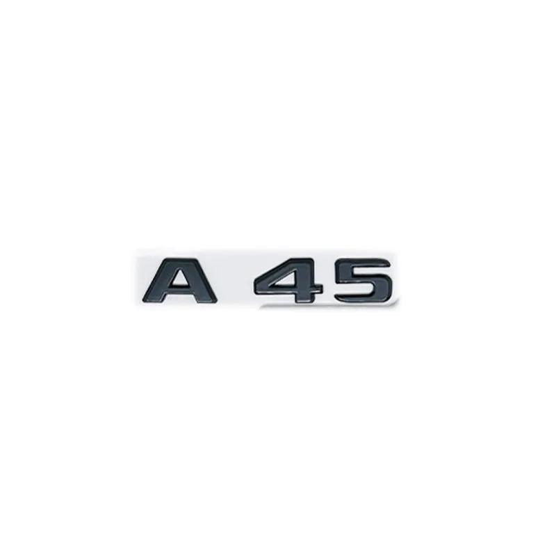 Letters A180d A200 A250 A260 A220d A35 A45 A63 4MATIC ABS Emblem for Mercedes Benz A Class W176 W177 Car Trunk Logo Sticker LG0