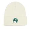 Green Snowman Winter Knit Hat Beanie, Skull Cap Stretchy Cozy Trendy Pompom Beanies Knitted Cap Beanie