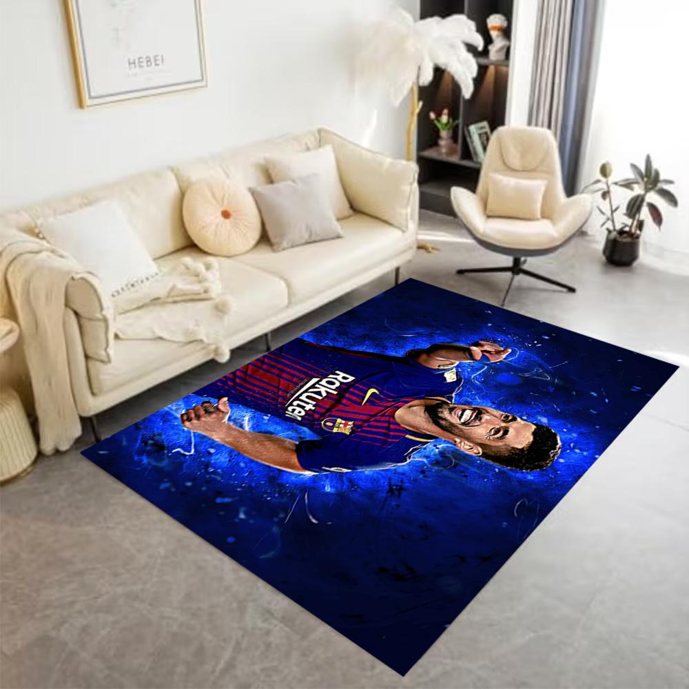 Ecuadorian Football Legend Floor Rug Office Rug Suitable for Bedrooms Living Rooms Playrooms Entryway Anti-slip Rug Anime Office Decor