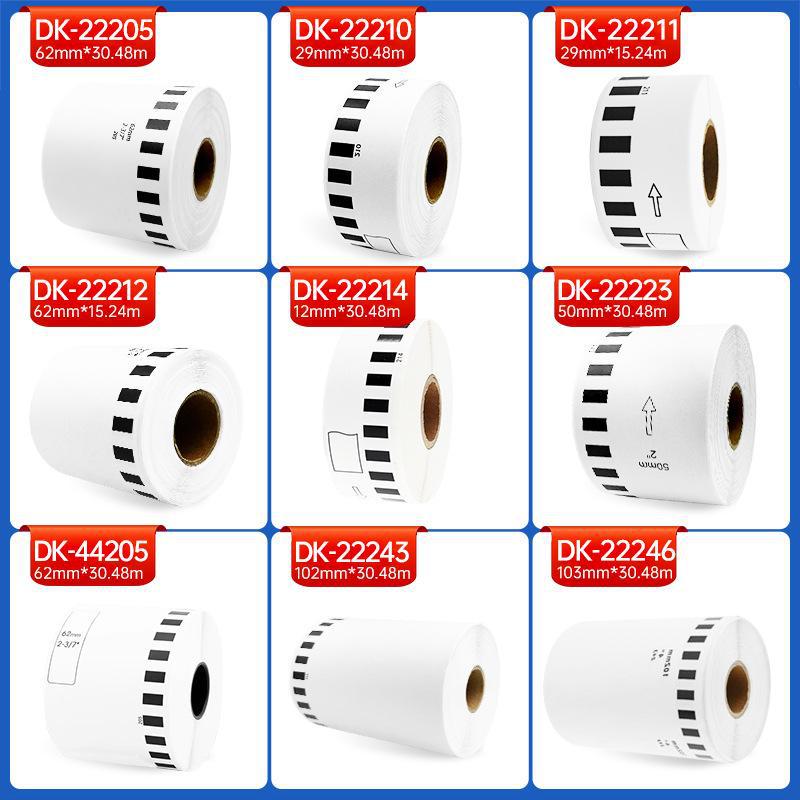 Brother QL-700/800 Thermal Label Printer with Self-Adhesive, Water-Resistant DK-22205 Labels