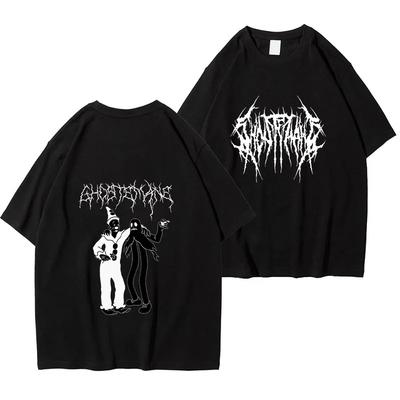 Мужская футболка с графическим принтом Ghostemane, модная футболка в стиле хип-хоп, металл, рок, готика, уличная футболка больших размеров для мужчин