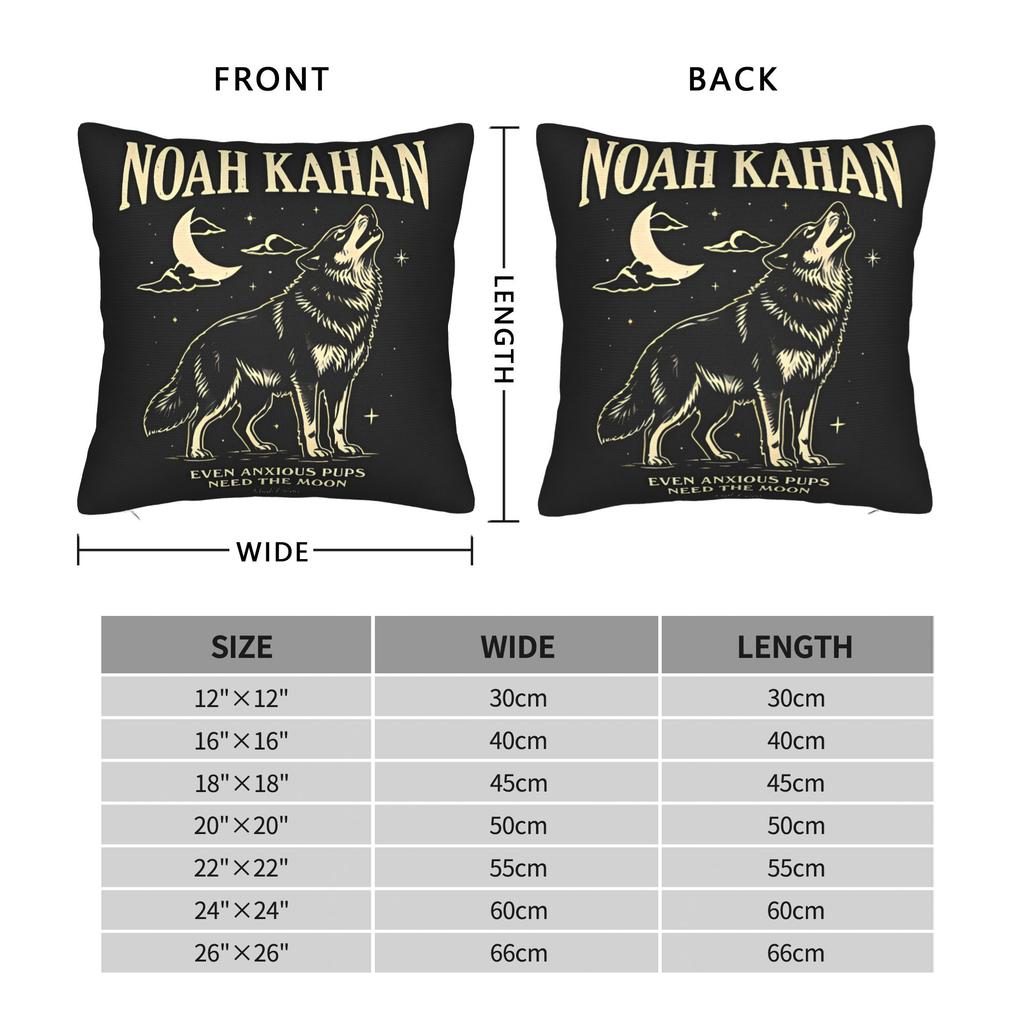 Подушка с принтом Noahs Kahans Art Bootleg Merch Уютная наволочка Модная наволочка для дивана, спальни, домашнего декора