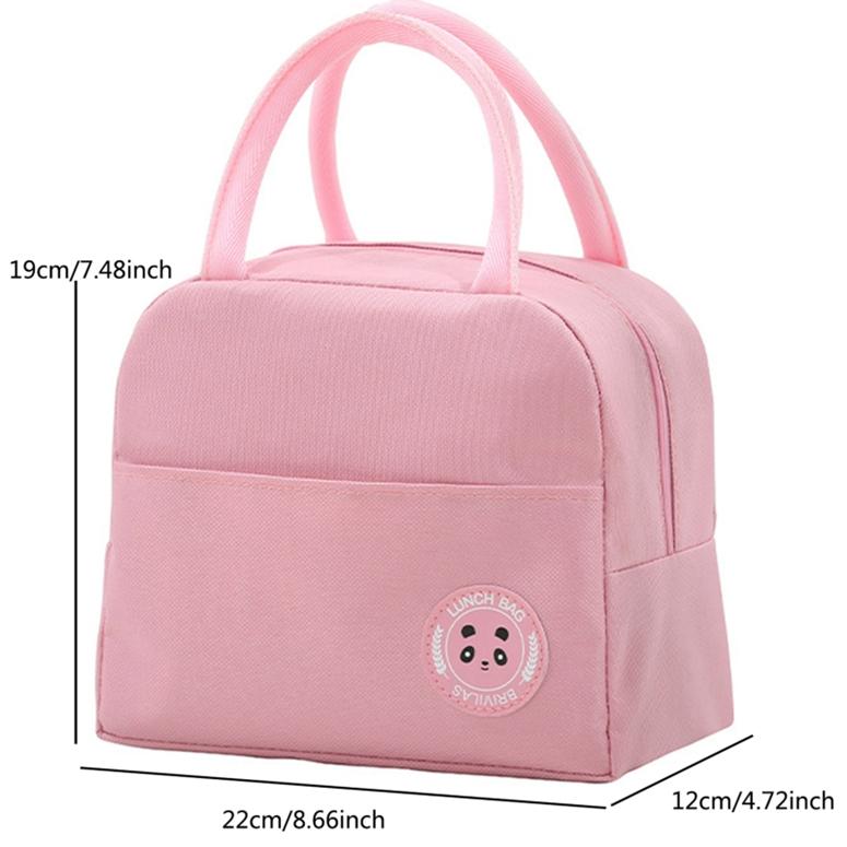 Унисекс Портативная сумка из ткани Оксфорд с медведем Бенто, повседневная сумка для пикника на открытом воздухе