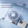 Ultra-thin Rechargeable Wall-mounted Fan with Smart Digital Display for Desktop and Outdoor Camping