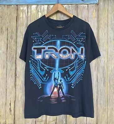 Ремейк Daft Punk Tron Классический Стиль Рубашка Унисекс Плотный Хлопок Мужчины Женщины Унисекс Футболка