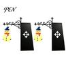 Gothic Style Home Accents Ghost LED Bookshelf Lamp with Pumpkin Bat Hanging Charms, Halloween Easy Installation Shelf Bookend Night Light, Reading