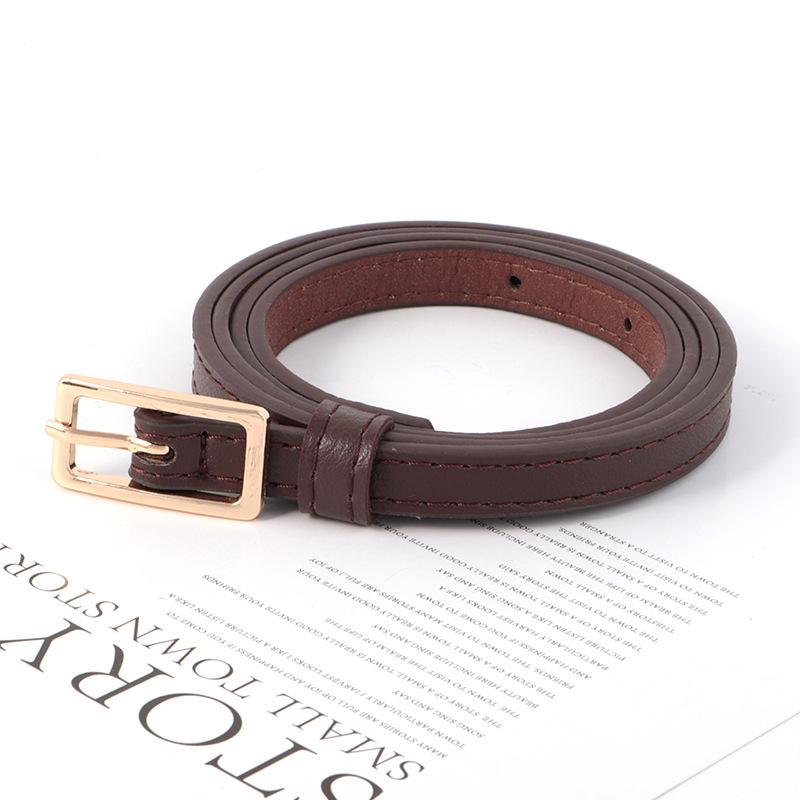 Women S Thin Pin Buckle Belt For Dress Sweater Casual Wear