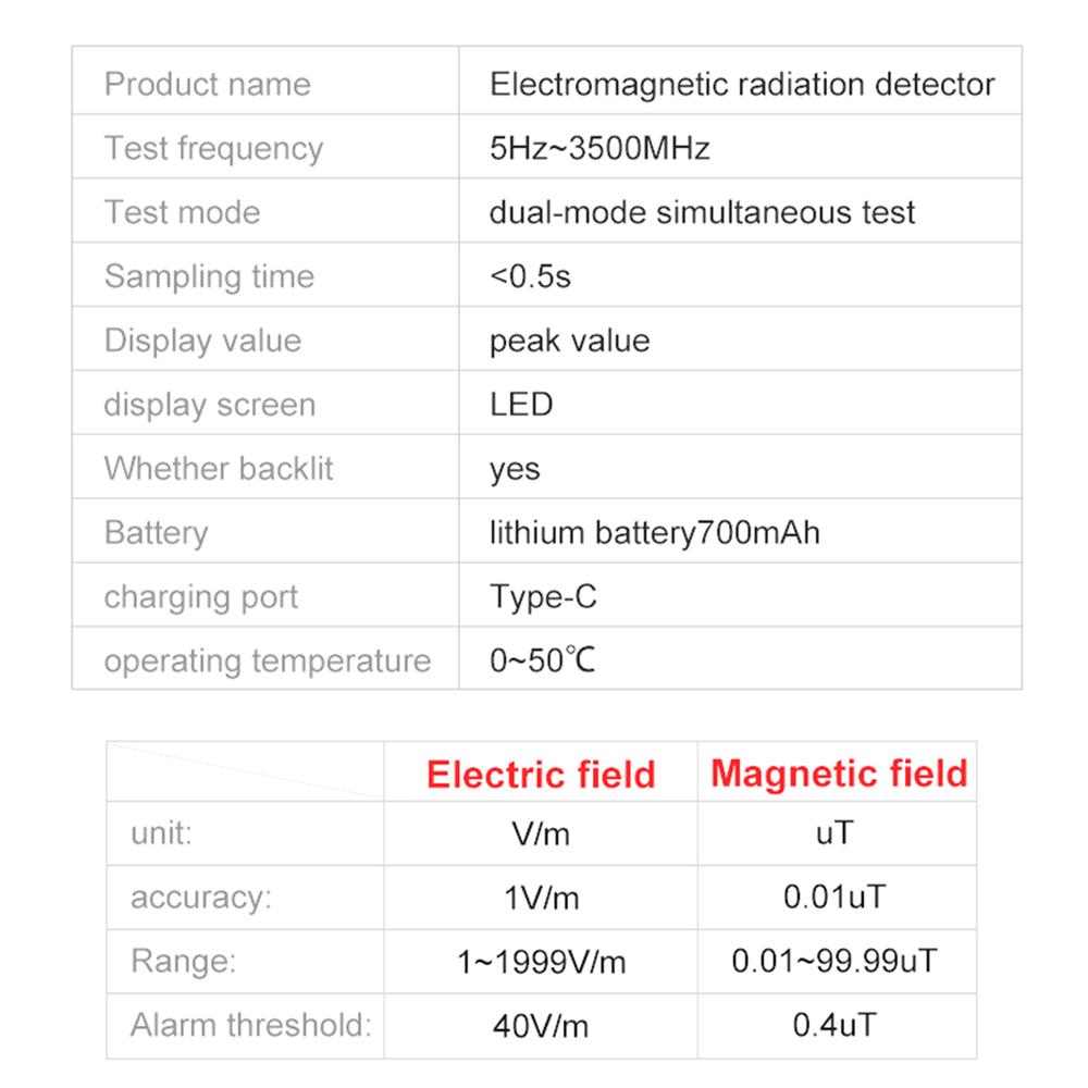 NOYAFA NF-602 Ручной детектор излучения Счетчик Гейгера Тестер электромагнитного излучения