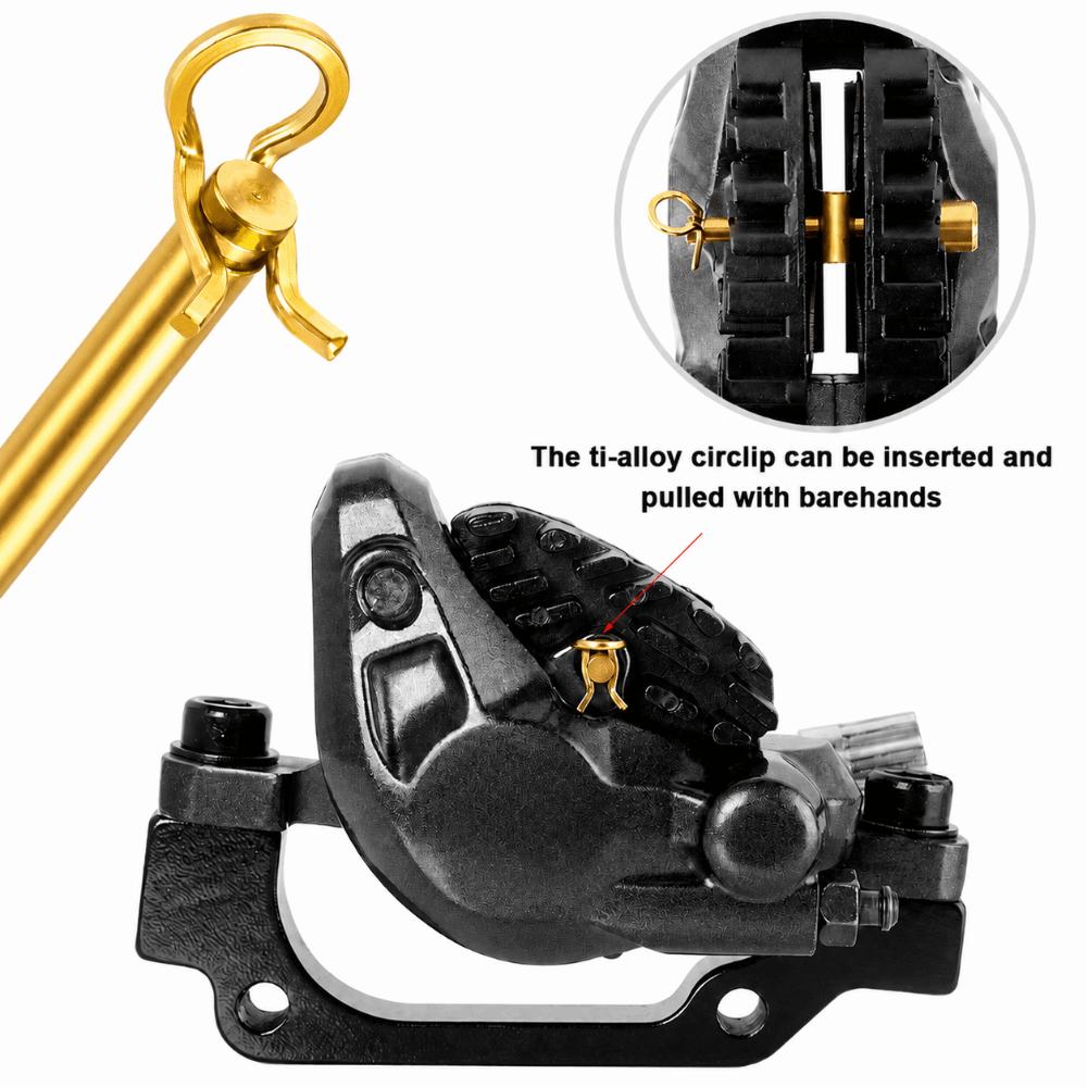 2 Sets 31mm Length Disc Brake Caliper Bolts M4 Threaded Caliper Screws for Mountain Bike