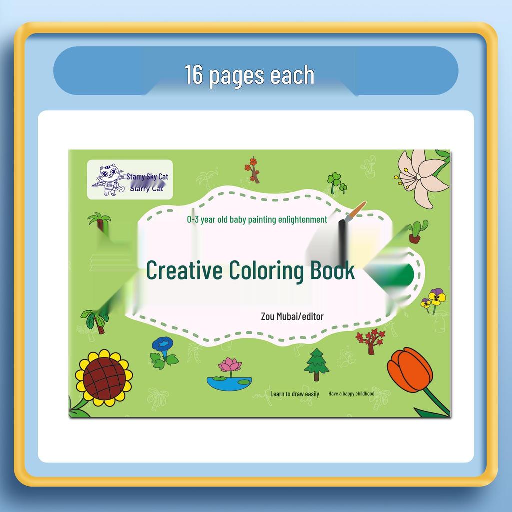 Handmade Toddler Doodle & Coloring Book: Early Education Art and Painting Adventures