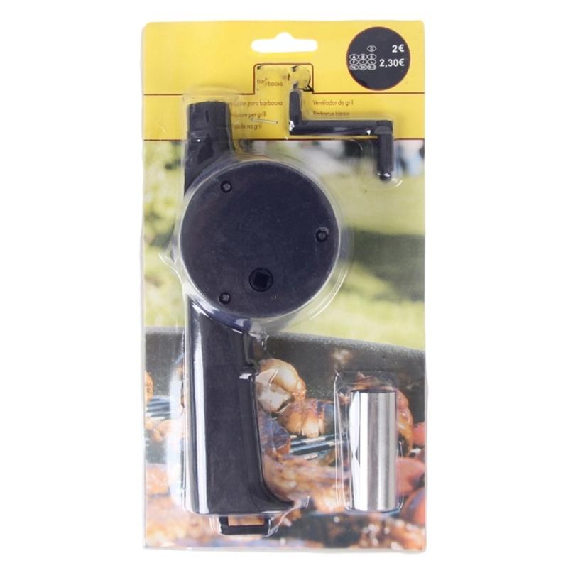 Ручной вентилятор Компактный вентилятор для походной плиты со съемной ручкой для пикников, походов