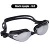 Myopia Swimming Goggles Glasses -1.0~-9.0 Waterproof Anti Fog Swim Goggle Eyewear Men Adjusatble Silicone Swimming Glasses Women