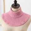1Pc Scarf Knitted Fake Collar Warm Windproof Detachable