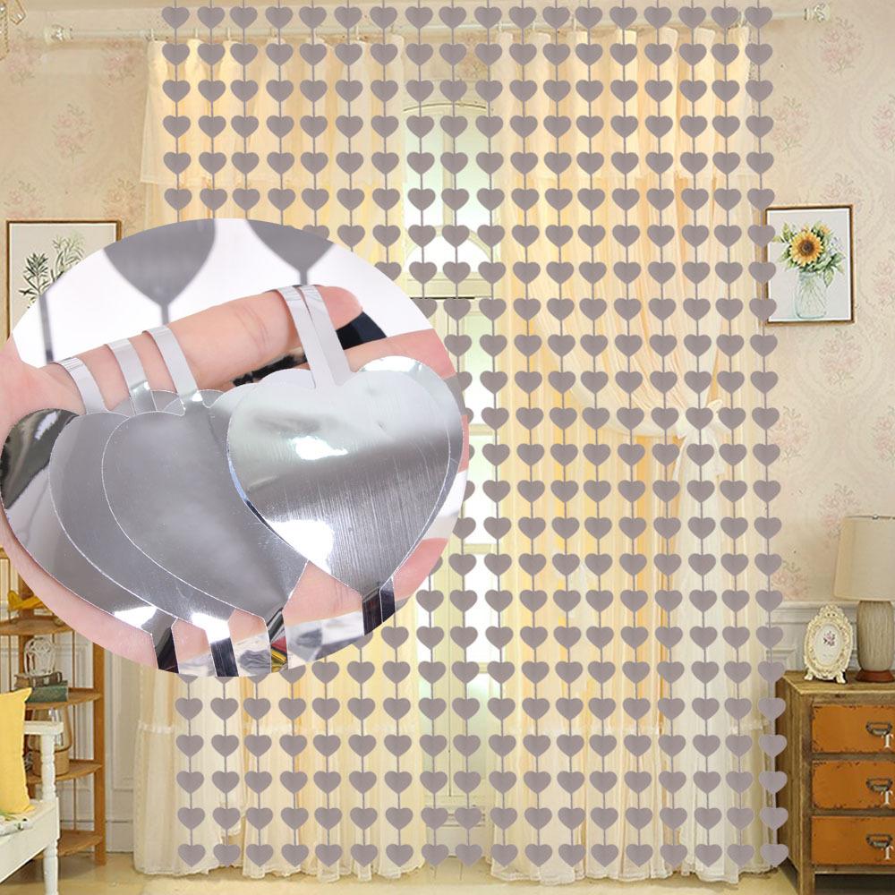 Heart-shaped Decorative Curtain Birthday Wedding Party Accessories
