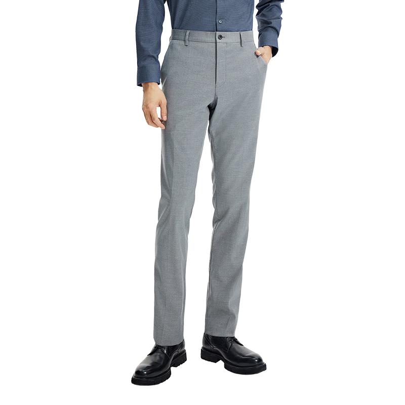 Goldlion Men's Slim-Fit Wrinkle-Resistant Business Dress Pants