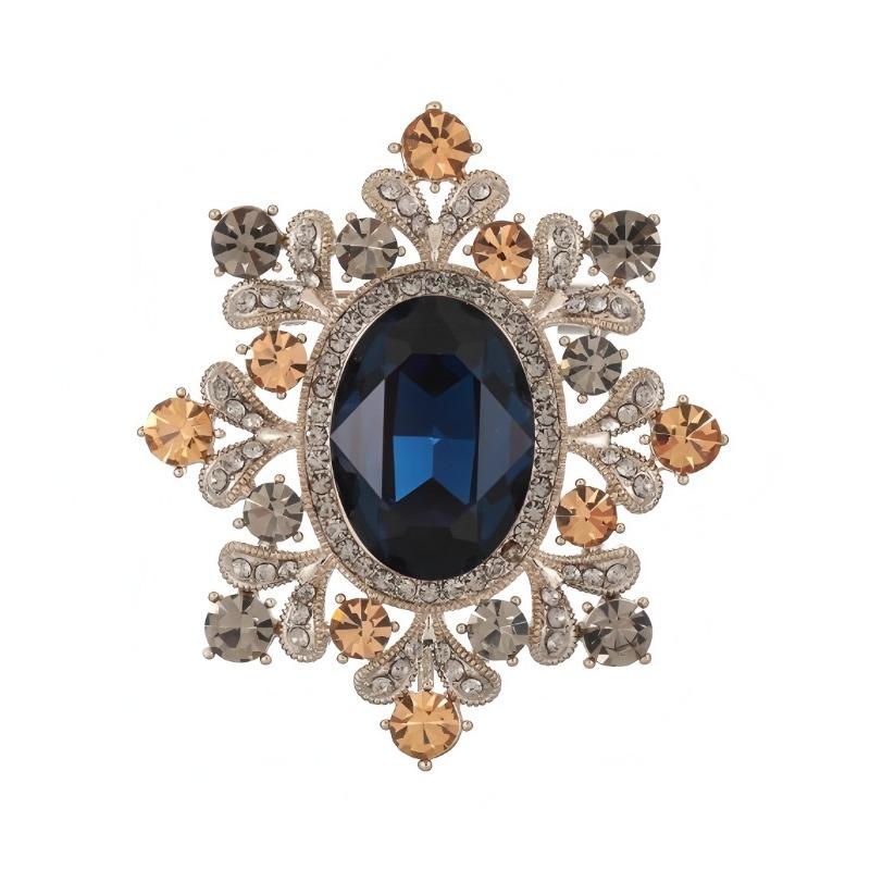 Ретро брошь-цветок Fuxin, Дизайнерская женская брошь высокого класса, Нишевая брошь-булавка, Модная и роскошная