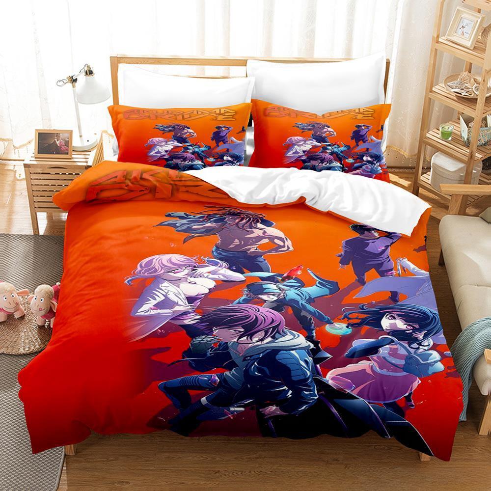 Новый комплект постельного белья Akudama Drive, односпальная кровать, двуспальная кровать размера «king-size», комплект постельного белья для взрослых и детей, комплект простыней с 3D-аниме
