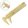 Vernier Design Brass Caliper Fine Measurement Tool for Jewelers 80mm Range