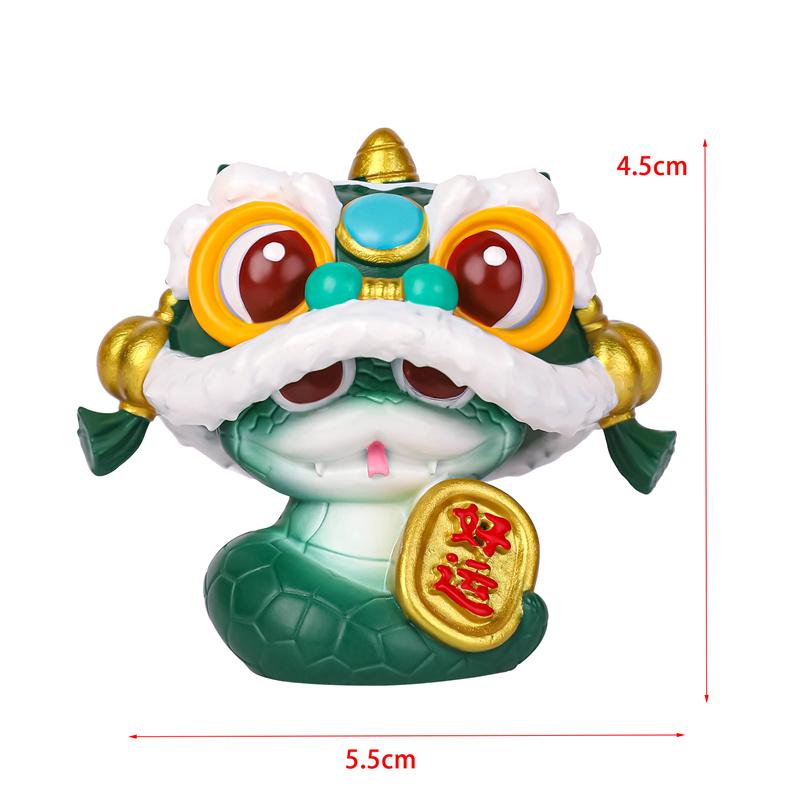 The Year Of Snake Figurines Cute Miniature Snake Statue Lucky Snakes Ornament Creative 2025 New Year Gifts For Children