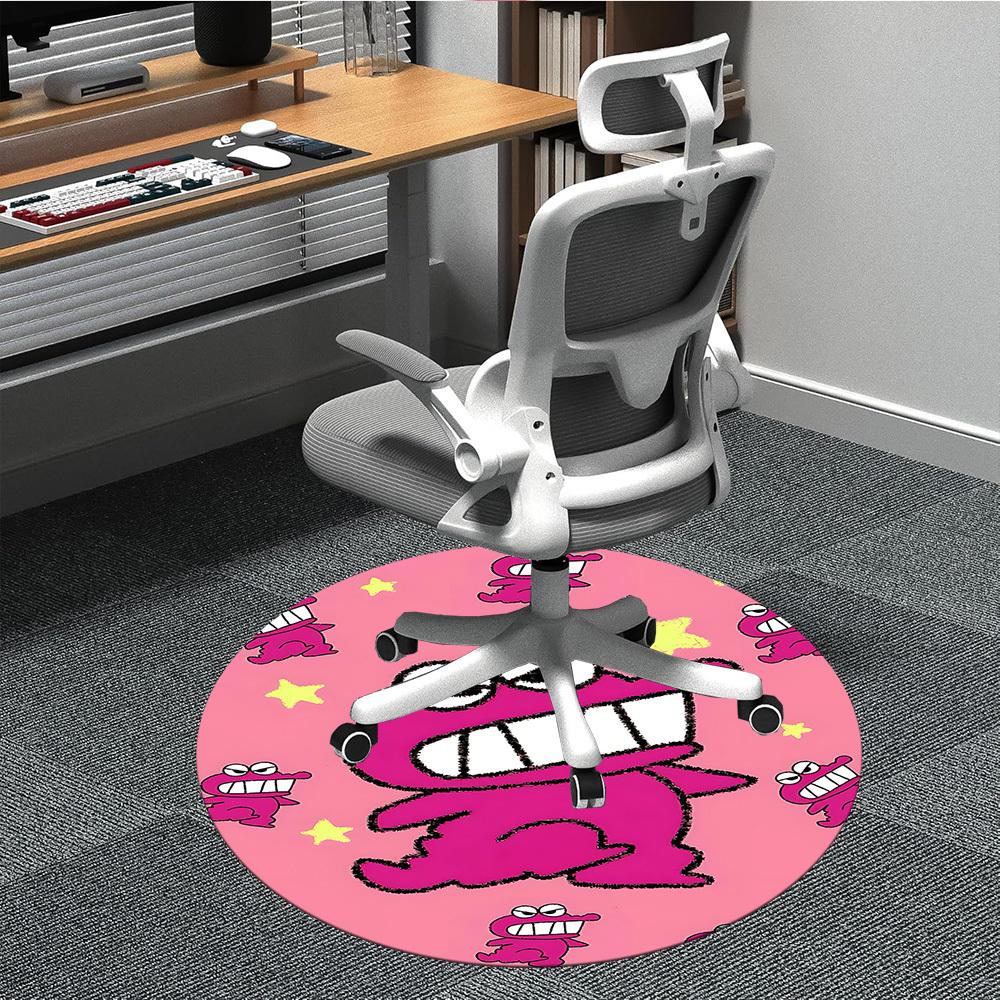 1pc Crayon Shin-chan Monster Party Office Round Area Rug, Under Office Chairs Bedroom Living Room Home Decor, Available in Various Sizes1