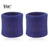 Sports Wristband 2Pcs Solid Color Absorbent Wrist Wrap Sporting Goods Cotton Breathable Quick Dry Sweatband for Tennis Badminton Sport