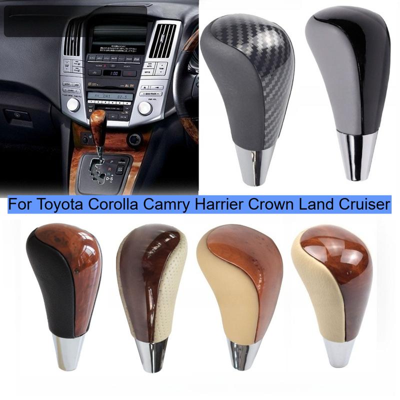 For Toyota, Corolla, Camry Harrier Crown, Landcooluzer, Mahogany Car Gear Head Car Gear Rod Accessories