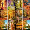 Tree DIY 5D Diamond Painting Cross Ctitch Kits Natural Landscape Full Round Resin Diamond Embroidery Rhinestone Home Decor