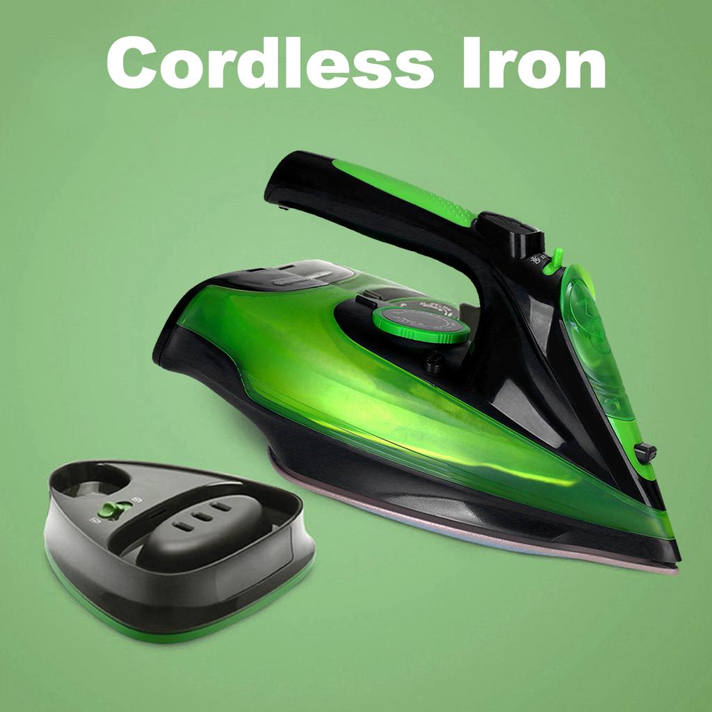 Беспроводной утюг, паровой утюг 2400 Вт, легкий портативный утюг с паровой сушкой для одежды, антипригарная подошва