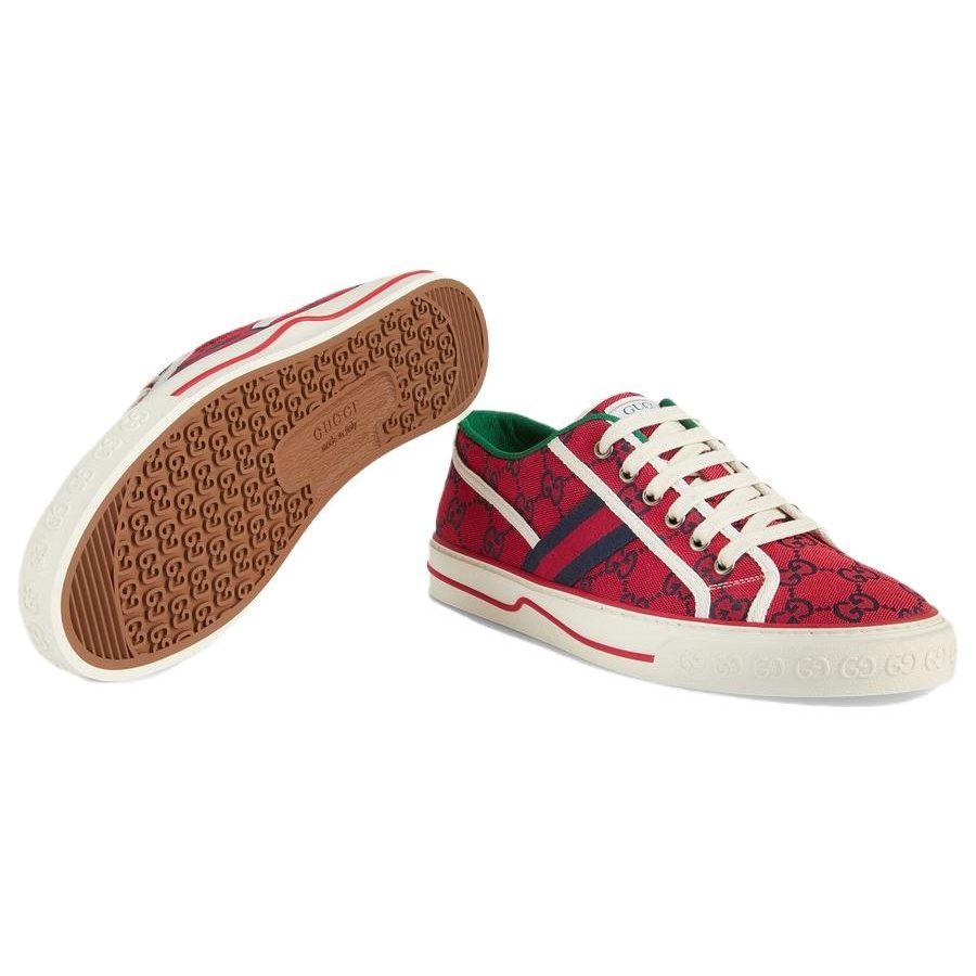 GUCCI Tennis 1977 Stylish Skateboarding Shoes Men's Red 661394 2UZ80 6496