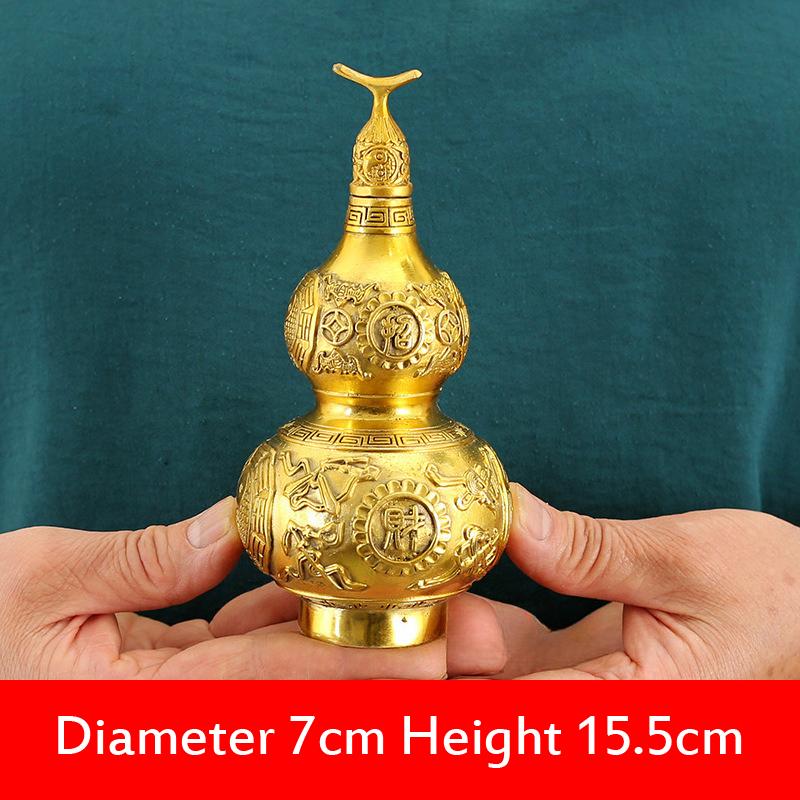 Китайский стиль, чистая медь, Восемь триграмм, тыква-горлянка, ornaments, Креативный для дома, гостиной, открытия магазина, для Будды, поделки, принадлежности, 1 шт.