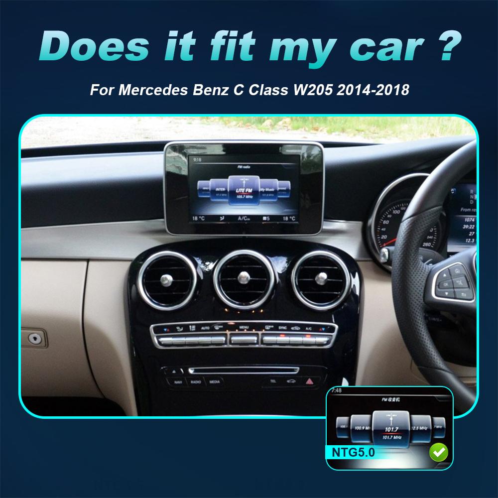 Android 12 Беспроводная CarPlay для Mercedes Benz C Class W205 2014-2018 Автомобильная мультимедийная навигация GPS SWC DSP 4G WiFi Netflix