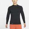 Nike Мужские тренировочные топы с длинными рукавами Dri-FIT Pro Slim Fit, черные CU4971-010