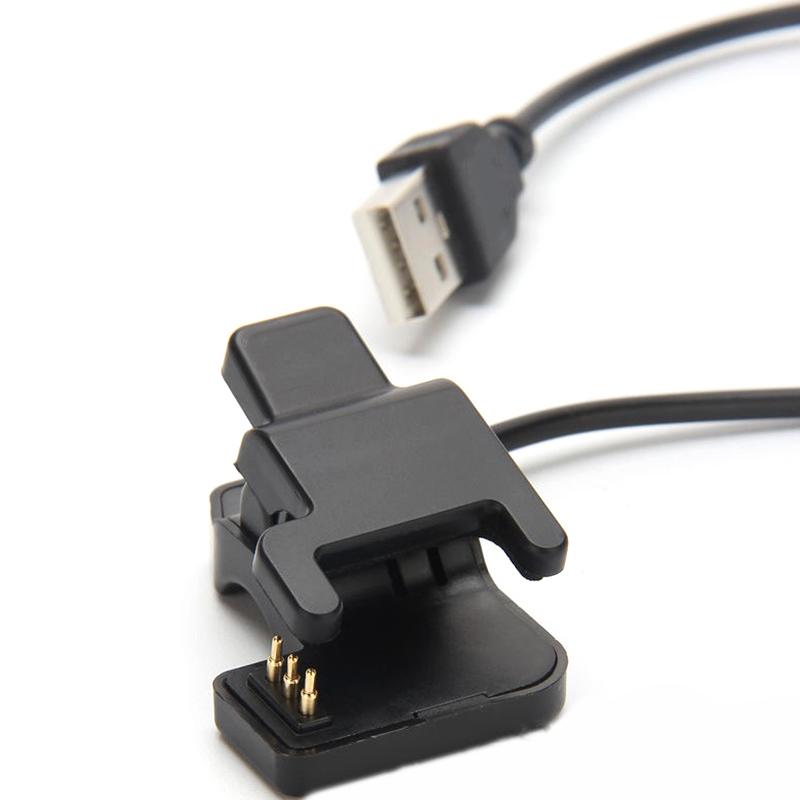 Черные умные часы Универсальный USB-кабель для зарядки 3-контактный зажим-зарядное устройство Адаптер питания Зарядное устройство Портативный кабель для зарядки на запястье Быстрая зарядка