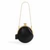Elegant Mini Clutch Bag With Magnetic Snap Womens Shoulder Crossbody Soft PU Leather Oval Shape