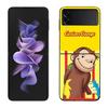Чехол для телефона Curious G-Georgeser-m-Monkeis для Samsung Z Flip 7 6 5G Galaxy Z Flip 5 4 3 Черный Жесткий Чехол Роскошный ПК Корпус Co
