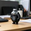 Забавная Крутая Фигурка Бегемота 3D Печатный Бегемот в Солнечных Очках Статуэтка Новинка Скульптура Животного для Дома Офиса Декора Рабочего Стола