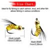 6/10Pcs/Box 2 Mixed Styles Bead Head Fast Sinking Nymph Lure, Humpy Fly&Brasshead Prince Nymph Fishing For Trout Artificial Insect Bait Lure