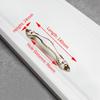 NAIERDI White Ceramic European Cabinet Handles Aluminum Alloy Door Kitchen Knobs Cabinet Pulls Drawer Knobs Wardrobe handle
