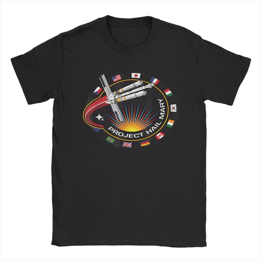 Unique Project Hail Mary La La Land TShirt For Unisex Unisex O Neck 100 Cotton T Shirts Short Sleeve Tees Printed Tops