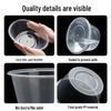 Disposable Thickened PP Round Takeaway Bowls