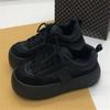 Platform Dad Shoes Big Head Black Ugly Cute Bread Women's New Spring and Autumn This Year's Popular Muffin