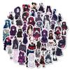 50 2D Dark Goth Lolita Lolita Cartoon Graffiti Stickers Rose Girl Gothic Style Stickers
