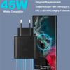 5A 45W PD USB-C Super Fast Charger for Samsung S20 S21 FE S22 S23 Plus S24 Note 20 Ultra A53 A54 Type C To Type C Quick Charging Cable