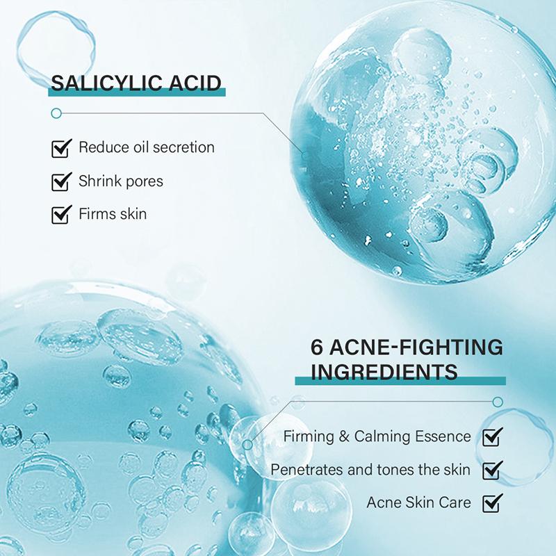 MOIKA Tea Treesalicylic Acidoil Control Acne Removal Set Reduse Blackehead Face Smooth Repairing Skin Care