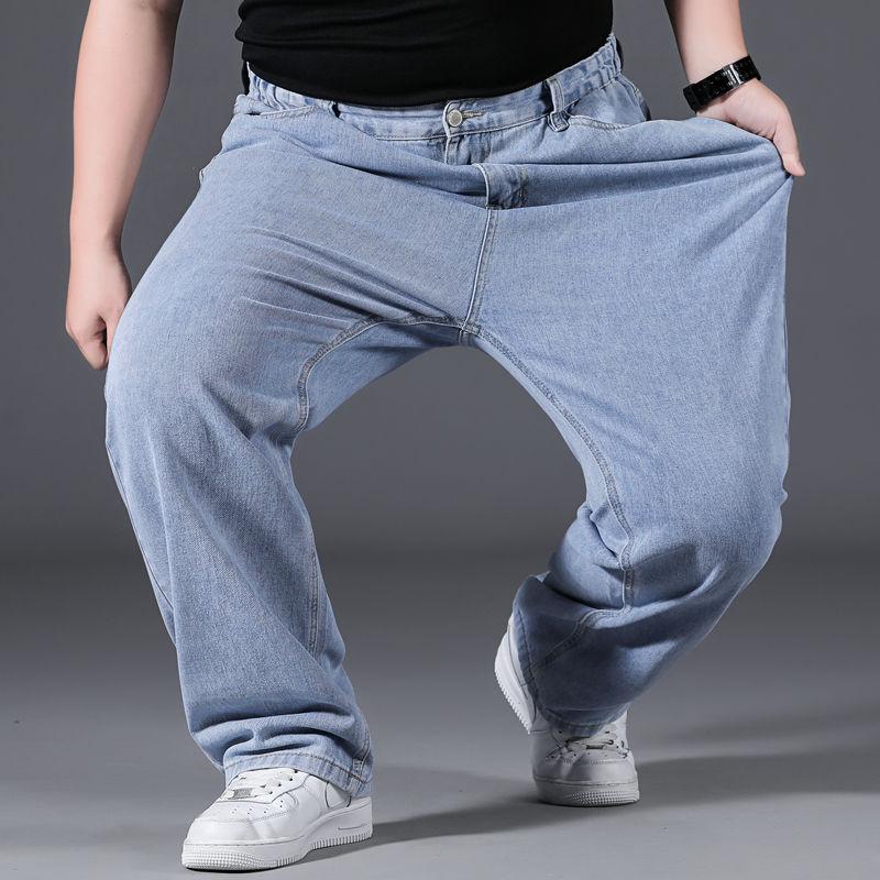 10XL Оверсайз Мужские Джинсы Мешковатые Синие Мужские Классические Джинсы Карго Свободные Уличная Одежда Большого Размера Модные Рабочие Брюки Для Мужчин Брюки