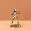 Золотой Святой Латунные Мини-фигурки Двенадцати Зодиаков Saint Seiya Украшение Мультяшная модель Настольное украшение Медный Подарок