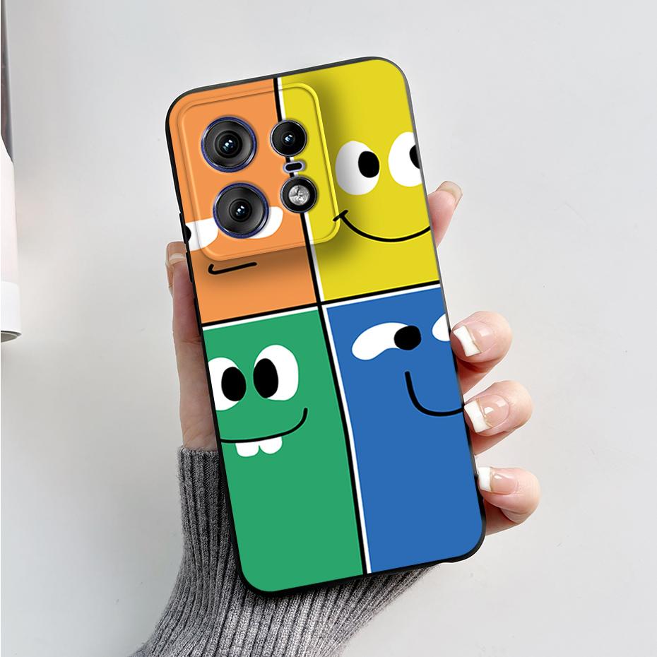 For Motorola Edge 50 Pro Ultra Fusion Case Stylish Pattern Soft Silicone Back Cover for Moto Edge 50 Pro Ultra Fusion Capa Funda
