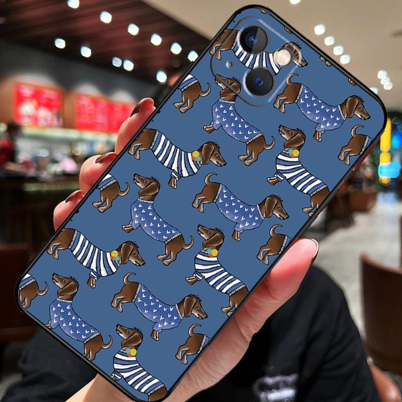 Такса Такса Такса Собака Для iPhone 12 11 14 13 Pro Max Mini XS Max XR X SE 2020 6S 7 8 Plus Чехол Задняя крышка телефона